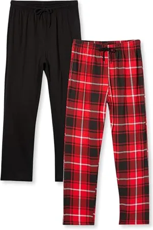 FM London 2er-Pack Pyjama für Herren - Leichte Herren-Pyjamahose, Loungewear und Nachtwäsche