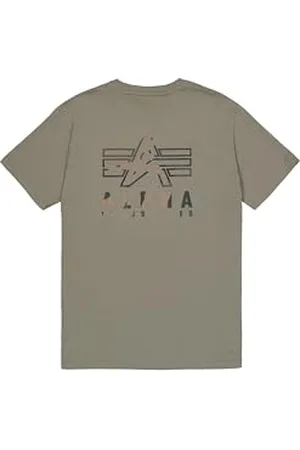 Alpha Industries Herren Camo Logo Puff Print BP T, , XXL