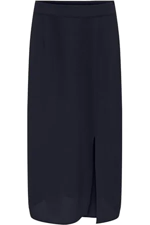 ONLY Damen Onlnova Life Vis Piper Slit Skirt Solid Rock, , 36