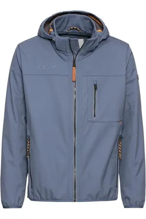 Camel Active Herren Softshell Jacke mit Abnehmbarer Kapuze, Blau, 64