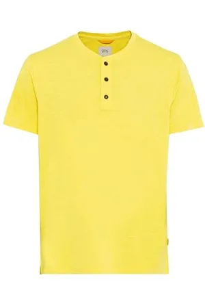 Camel Active Herren Henley-Shirt aus zertifiziertem Organic Cotton Menswear-S