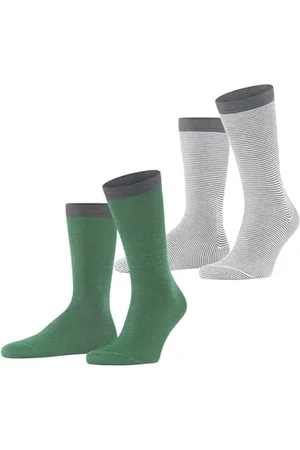 ESPRIT Herren Socken Allover Stripe Multipack M So Baumwolle gemustert 2 Paar, , 39-42