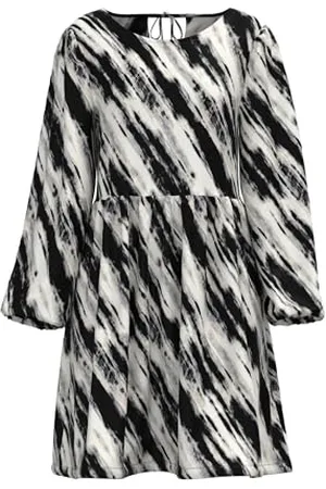 Pieces® Damen Pcjona Ls O-neck Dress Bc, Cloud Dancer, S