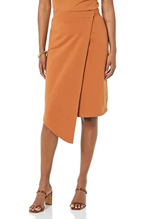 TEREA Hazel Midi-Wickelrock für Damen, , Größe XL