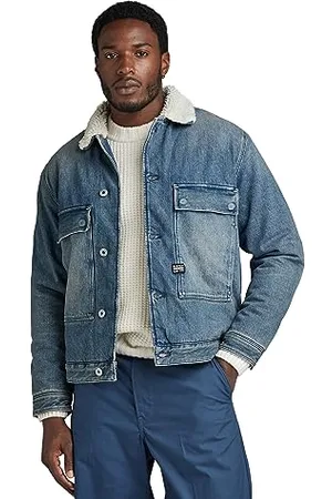 G-Star RAW Herren Utility Flap Pocket Sherpa Jacke, , XXL