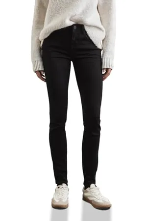 Street one Damen A378461 Jeans im Slim Fit,Schwarz,26