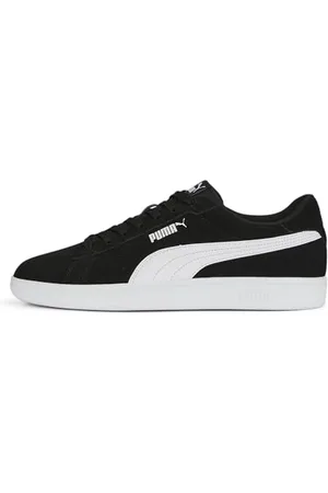 PUMA Unisex Smash 3.0 Sneaker, Black White, 39 EU