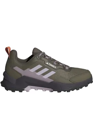 adidas Damen Terrex AX4 Hiking Shoes Wanderschuhe, Olive strata/Silver Dawn/preloved fig, 45 1/3 EU