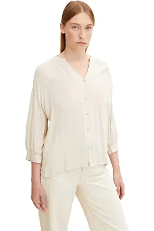 TOM TAILOR Damen Bluse mit 3/4 Arm 1031262, , 34