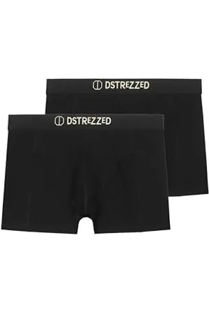 Dstrezzed Chaplin 2 Pack Boxers Bamboo Blend - Black - L