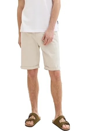 TOM TAILOR Herren Regular Fit Chino Shorts, light cashew beige, 36