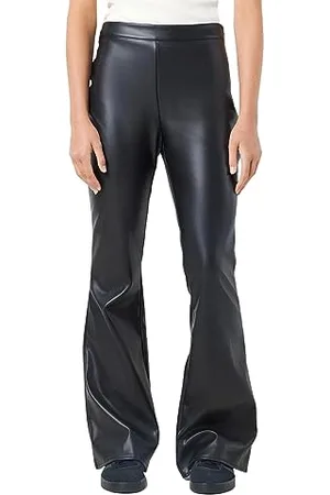 Noisy May Damen Nmandy Pasa Pu Hw Flared Pants Noos, , S