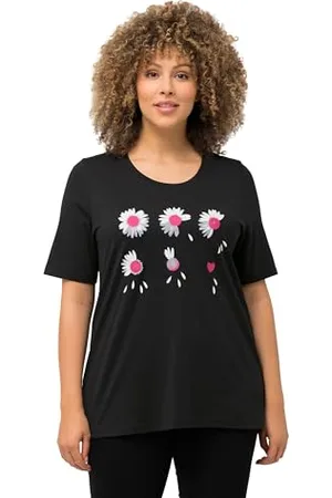 Ulla Popken Damen Blütenzauber T-Shirt, , 62-64