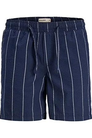JACK & JONES PLUS Male JPSTJEFF JJJOGGER Seersucker DEK PLS Sweat Shorts, , 44