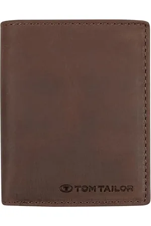 TOM TAILOR Ron Herren Geldbörse Hochformat RFID Leder Mittelgroß Braun