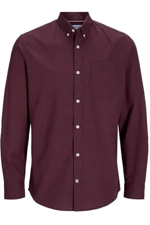 JACK & JONES Herren JJEOXFORD Shirt LS NOOS Langarmhemd 12182486, ,XS