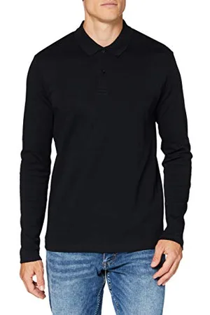 SELECTED Herren SLHPARIS LS Polo B NOOS 16075838, Black, S