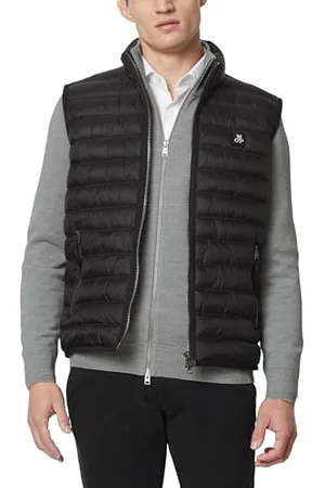 Marc O’ Polo Marc OߴPolo Herren Steppweste gefüttert wasserabweisend, Schwarz (Black), L