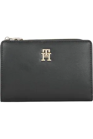 Tommy Hilfiger Damen Geldbörse Distinct Slim Wallet Groß, Schwarz (Black), Einheitsgröße