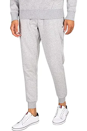 Tommy Hilfiger Tjm Slim Fleece Sweatpant Jogginghosen, Herren, (Lt Grey Htr), Xxl