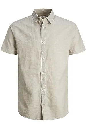 JACK & JONES Jungen Hemd Jjelinen Ss Sn Jnr 12248938, ,128