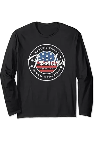 Fender American Flag Circle Stamp Logo Langarmshirt