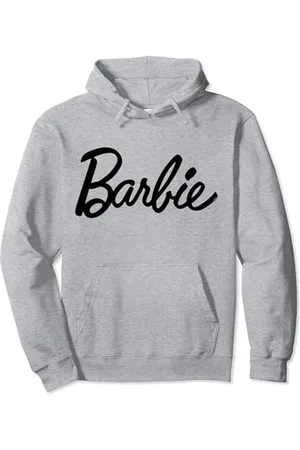 Barbie Sweatshirt Damen, offizielles Logo, Schwarz Pullover Hoodie