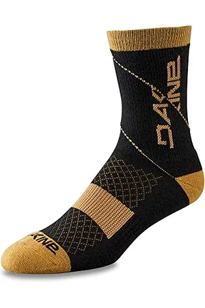 Dakine Unisex Berm Crew Sock, Black/TAN, One Size