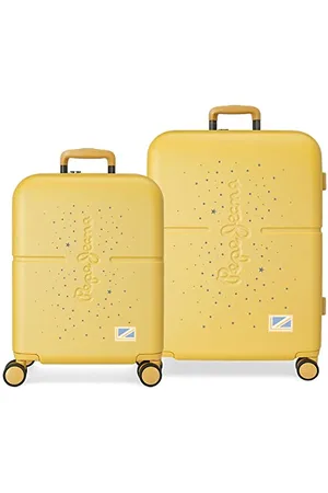 Pepe Jeans Jane Koffer-Set, 48 x 70 x 28 cm, gelb, 48x70x28 cms, Kofferset