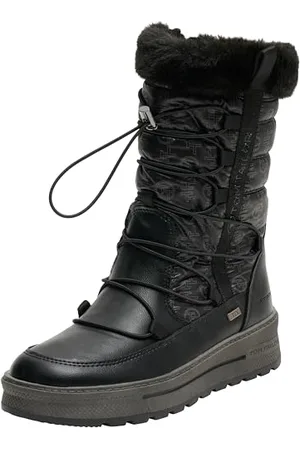 TOM TAILOR Damen 4290120011 Schneestiefel, Black, 38 EU