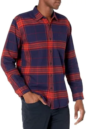 Amazon Herren Langarmhemd aus Flanell (in Übergröße erhältlich), , M