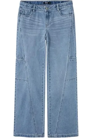 NAME IT Mädchen Nlfnaraizza DNM Lw Wide Pant Weite Jeans, , 176 EU
