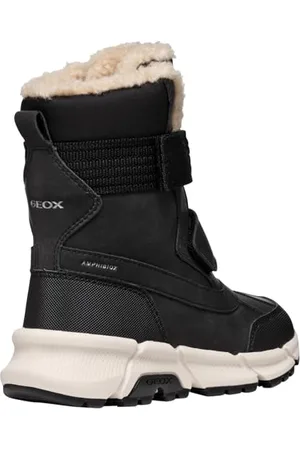 Geox J FLEXYPER Plus Boy Snow Boot, Black, 33 EU