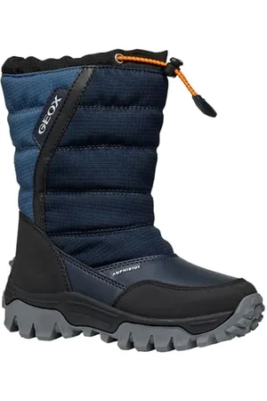 Geox J Himalaya Boy B ABX Snow Boot, Navy/LT Blue, 39 EU