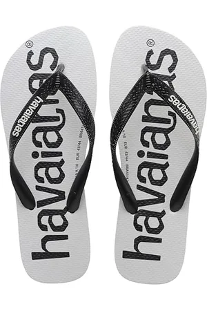Havaianas Unisex-Kinder Top Logomania Zehentrenner, Weiß, 23/24 EU