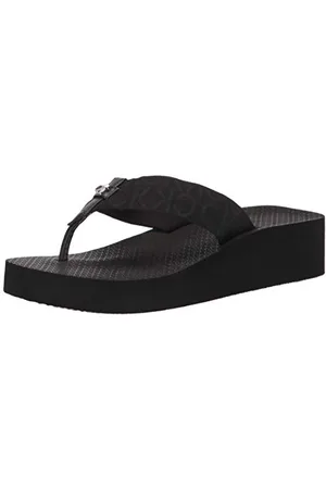 Calvin Klein Damen Meena Flipflop, Schwarz 962, 40 EU