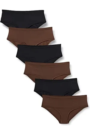 Amazon Damen Mikrofaser-Unterwäsche (Hipster & String, auch in großen Größen erhältlich), 6er-Pack, , 44