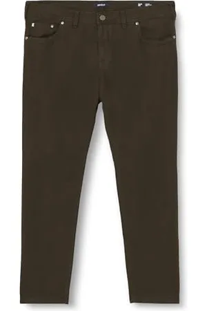 Atelier Gardeur Atelier Herren Hose Khaki (Herstellergröße: 33/34)