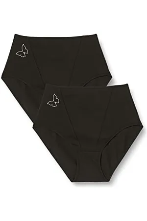 Nur Die 2er Pack Formslip Cotton aus Baumwolle mit Shaping-Effekt Taillenslip Highwaist Unterwäsche Unterhosen Stetch Damen