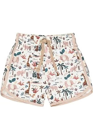 Sterntaler Badeshorts Safari Print - UV-Schutz 50+ Schwimmhose - Jungen Beachwear - Baby Schwimmpanty mit Windeleinsatz bis Größe 86/92 und verstellbarem Kordelzug im Bund, , Größe 80
