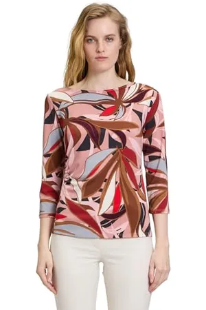 Betty Barclay Damen Printshirt mit Raffung Rosé/Brown,36