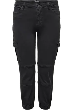 ONLY Damen CARMISSOURI REG ANK Cargo Mas NOOS Jeans Solid, , 48W x 32L