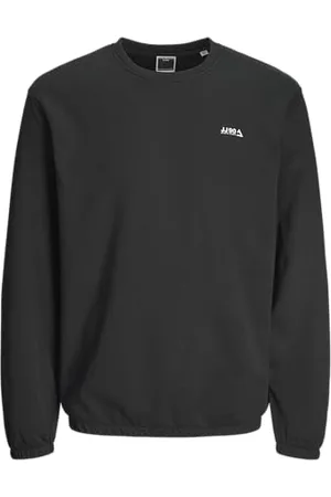 JACK & JONES JACK&JONES Herren JCOBASIC Sweat Crew Neck Sweatshirt, Black, M