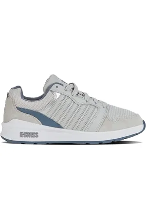 K-Swiss Herren Rival Trainer Sneaker, Grau-Violett/Silber-Wandleuchte/Feuerstein, 42.5 EU