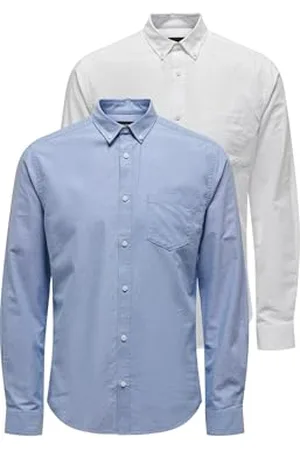 Only & Sons Onsalvaro Ls Oxford Sol Sol Shirt 2-Pack