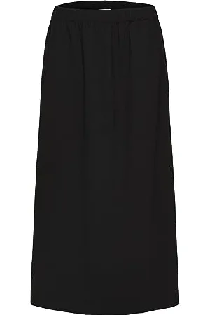 SELECTED Damen Slftinni-relaxed Mw Midi Skirt B Noos Rock, , 42 EU