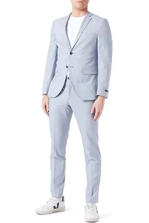 JACK & JONES Herren Jprsolaris Check Suit Anzug 12239770, ,46