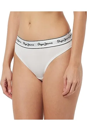 Pepe Jeans Damen Pepe Unterwäsche im Bikini Stil, Weiß, M EU