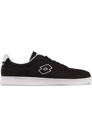 Lotto ISKAR Unisex Sneaker, Black/White, 41 EU