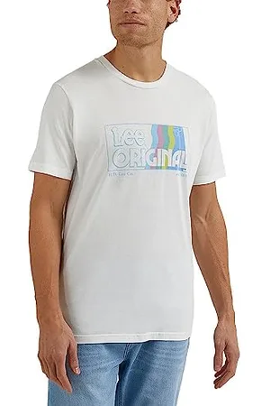 Lee Herren 70S Graphic Tee T-Shirt, Ecru, L